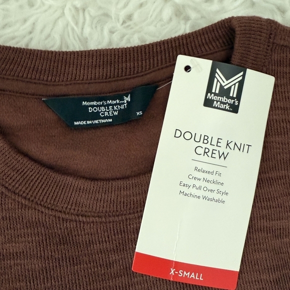 Member's Mark Double Knit Crew. Size xsmall. New. - Picture 6 of 6